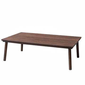 Japanese Kotatsu, 47.2" Rectangle Heated Coffee Table, Brown