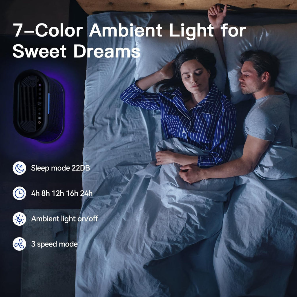 Air Purifiers for Home Large Room Cover 2,100 Ft²,Home Air Purifier with Air Quality Monitor & Aroma