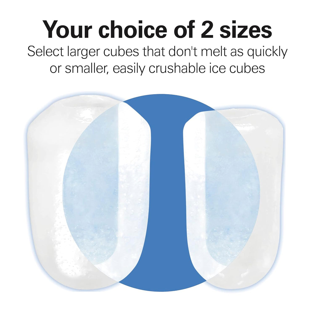 Bullet Countertop Ice Maker Machine, Makes 26 Lbs/Day, 9 Cubes Every 6 Minutes, Self-Clean Function , Makes 2 Sizes