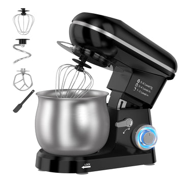 Electric Stand Mixer with 5.3 Quart, Cake Mixer with Stainless Steel Bowl and Stand, Kitchen Mixer Tilt-Head Design