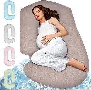 Pregnancy Pillows for Sleeping - 57-Inch Maternity Pillow for Pregnant Women with Removable Washable Cover - Support