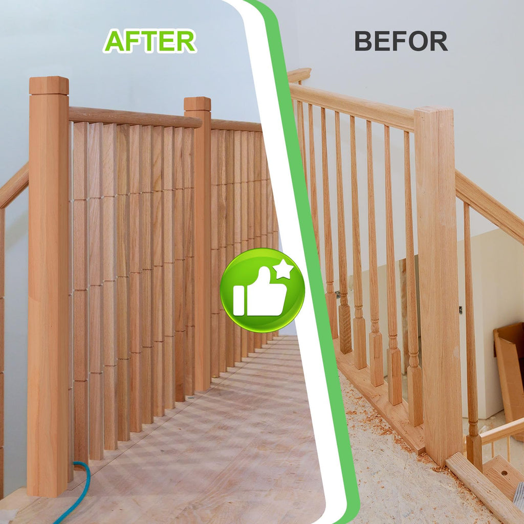 3" x 48" Solid Poplar Stair Newel Post with Single Groove