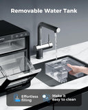 Nugget Ice Maker Countertop 44lbs Per Day Pebble Sonic Ice Makers Machine Chewable Pellet Ice with Self-Cleaning