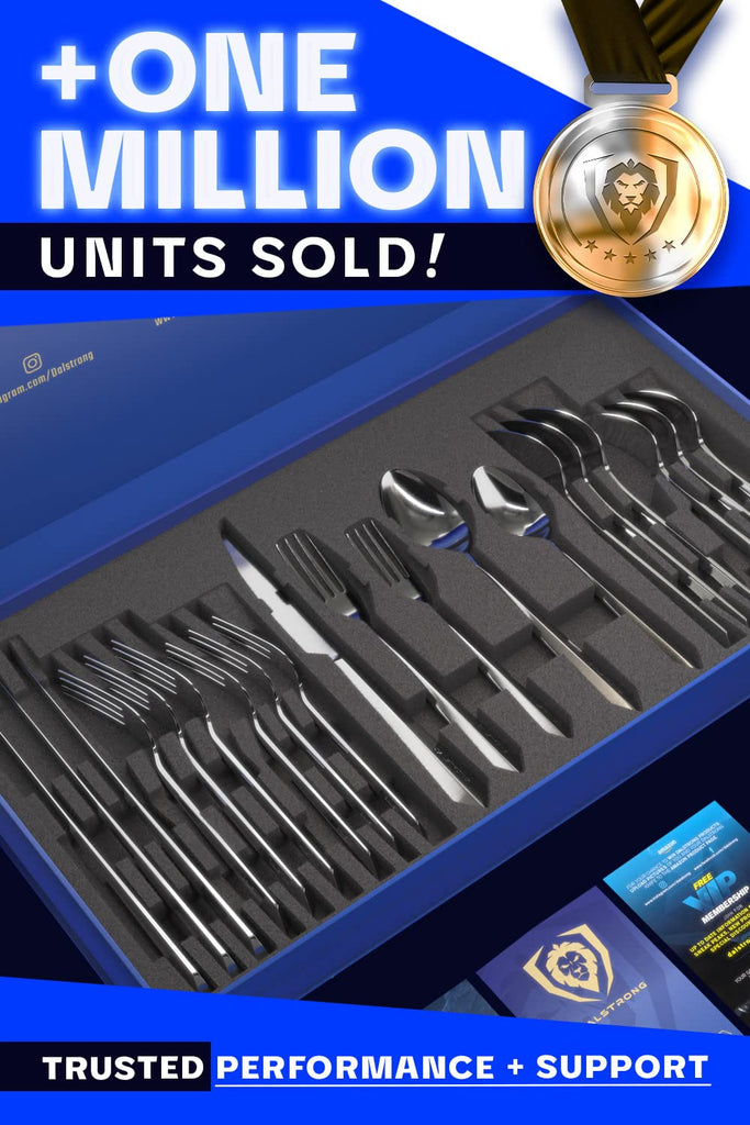 20-Pc Flatware Cutlery Set - High-Carbon Stainless Steel