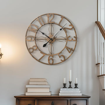 24 inch Wall Clock, Large Wall Clocks for Living Room