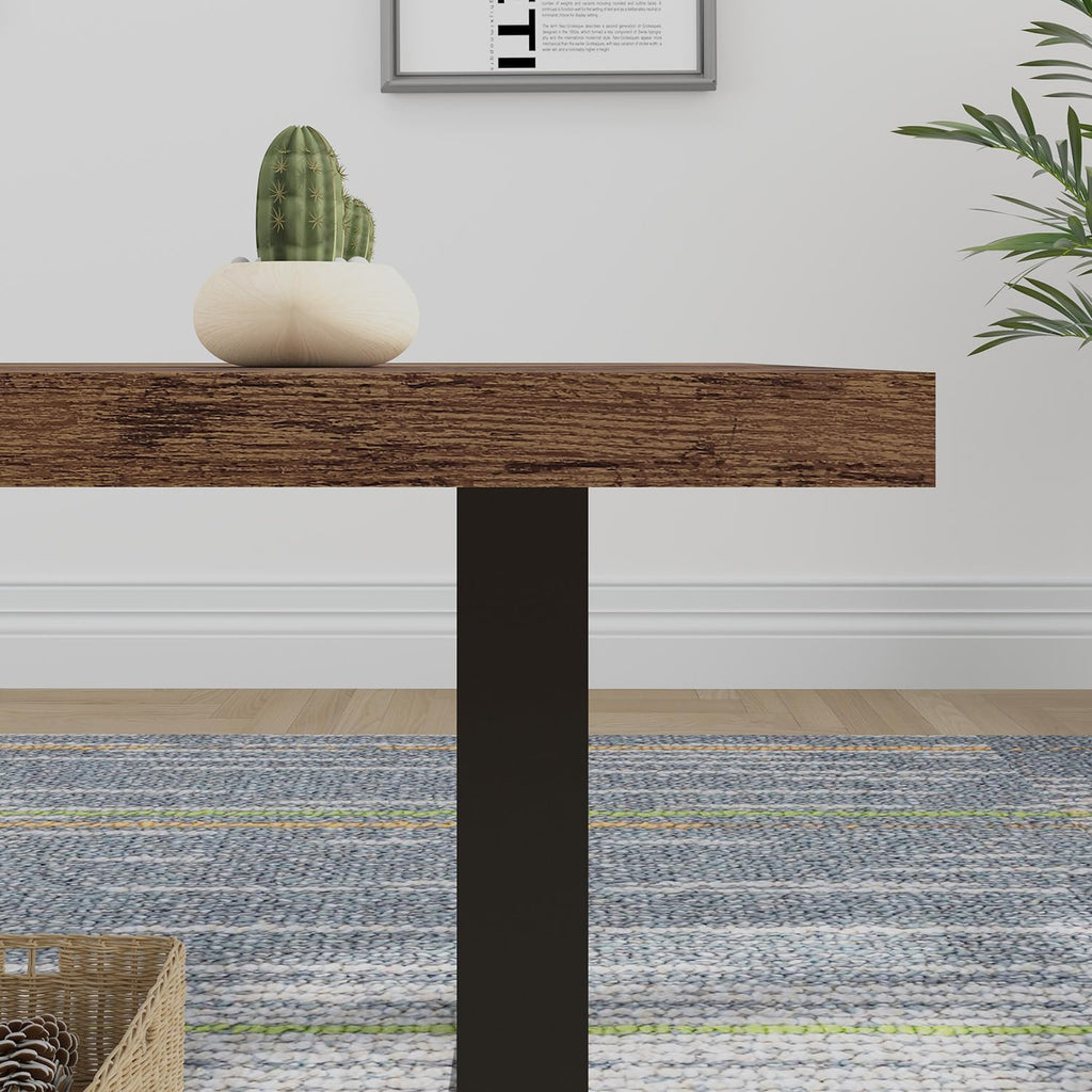 Rustic Living Room Table, Simple Industrial Rectangle Coffee Table, Modern Minimalist Farmhouse Wooden Center Table