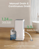 6000 Sq.Ft Energy Star Dehumidifier for Basement & Home, 120 Pint/Day with Drain Hose & Tank, Ultra Quiet (40 dB)