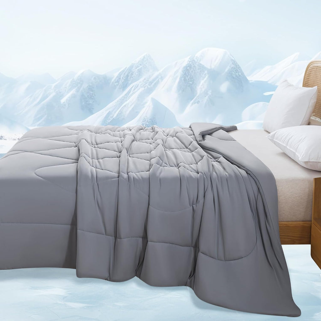 Cooling Blankets for Hot Sleepers, Luxury Lightweight Cozy Soft Throw for Night Sweats Double Sided Breathable