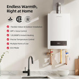 Tankless Water Heater Propane, Indoor or Outdoor Convertible Installation, Max 5.1 GPM 120, 000 BTU