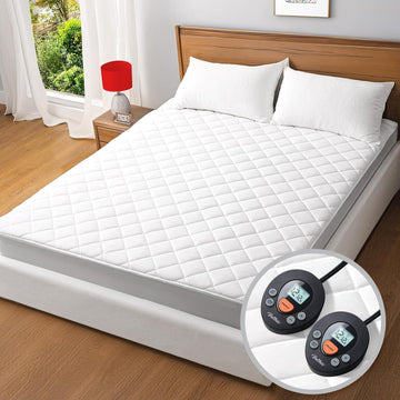 Heated Mattress Pad, Electric Bed Warmer with Preheat