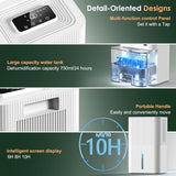 Portable Home Dehumidifier for Basements Bathroom Bedroom|91 OZ Tank|900 sq.ft Coverage|Quiet Smart Design with Auto