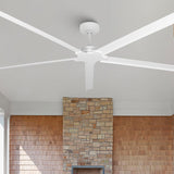 84" Ceiling Fan with LED Light and Remote - Matte Black
