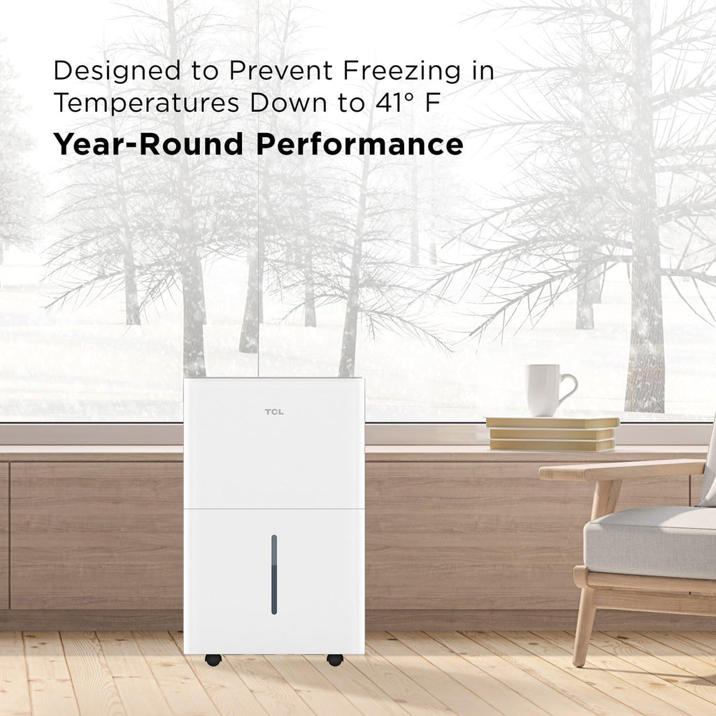 4,500 Sq. Ft. Smart Dehumidifier, Energy Star Most Efficient 2024, 50 Pints Per Day, Ideal for Basements, Rooms