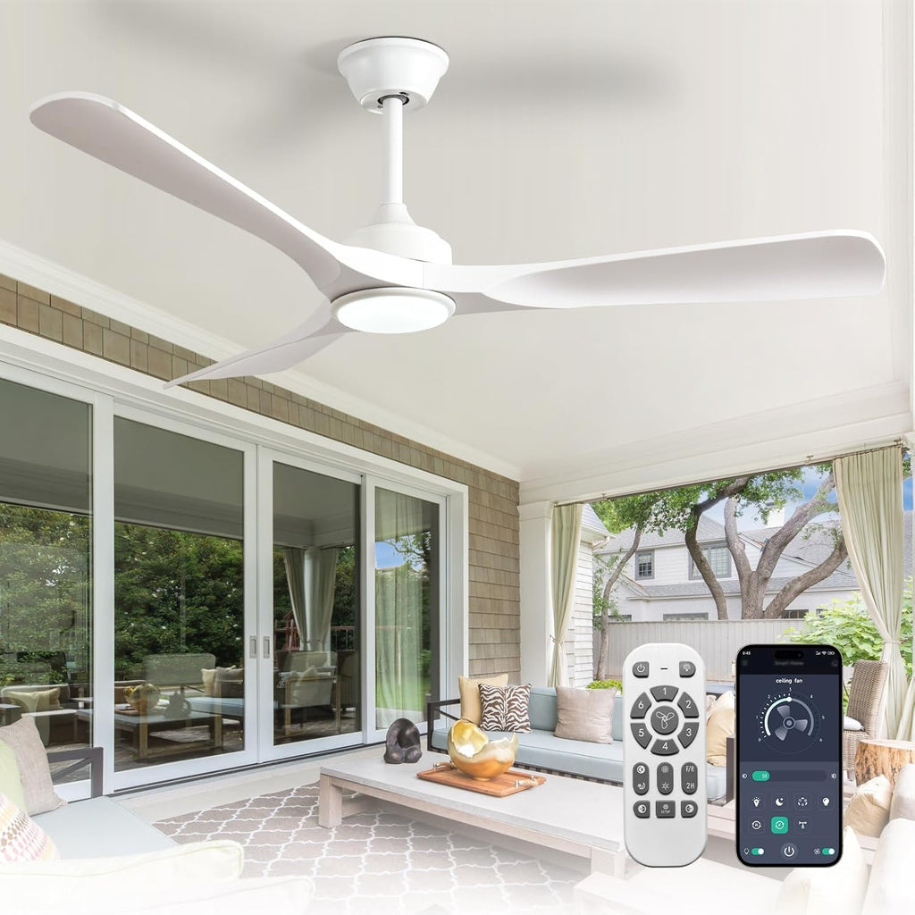 52-Inch 3-Blade Ceiling Fan with Light Transform Your Space with Comfort and Style 52-Inch Outdoor Ceiling Fan with Light  Quiet,Smart Control, Ideal for Year-Round Comfort A101-B0DRJQRK3J