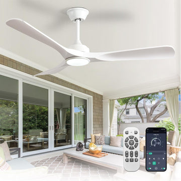 52-Inch 3-Blade Ceiling Fan with Light Transform Your Space with Comfort and Style 52-Inch Outdoor Ceiling Fan with Light Quiet,Smart Control, Ideal for Year-Round Comfort