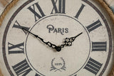 Vintage 24 Inch Wall Clocks,Quartz Silent Non Ticking,Battery Operated,Roman Numeral Style,for Bedroom