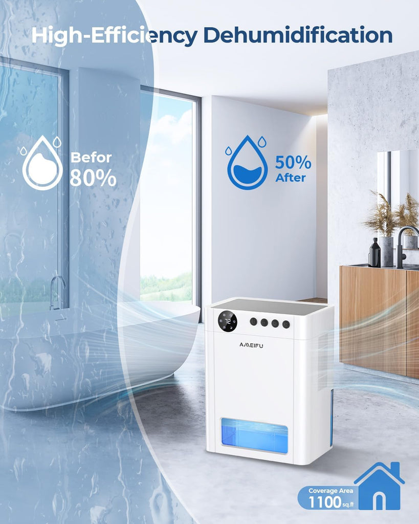 Dehumidifier for Home, 135 OZ Water Tank (1000 sq.ft)
