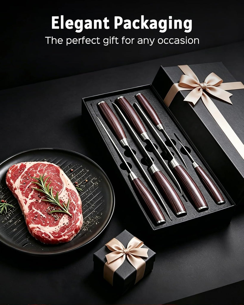 Chef Knife Set, 7 Pieces Kitchen Knife Set, Ultra Sharp Knife Set | High Carbon Stainless Steel, Professional Knives