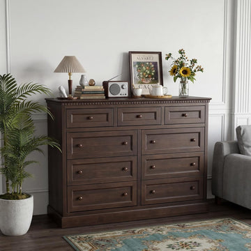 60" Sideboard Buffet Cabinet with Storage, Farmhouse Credenza with 2 Doors and 3 Drawers