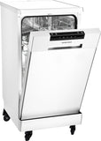 Portable Dishwasher with Wheels, 19in Wide, 8 Place Settings Capacity, White