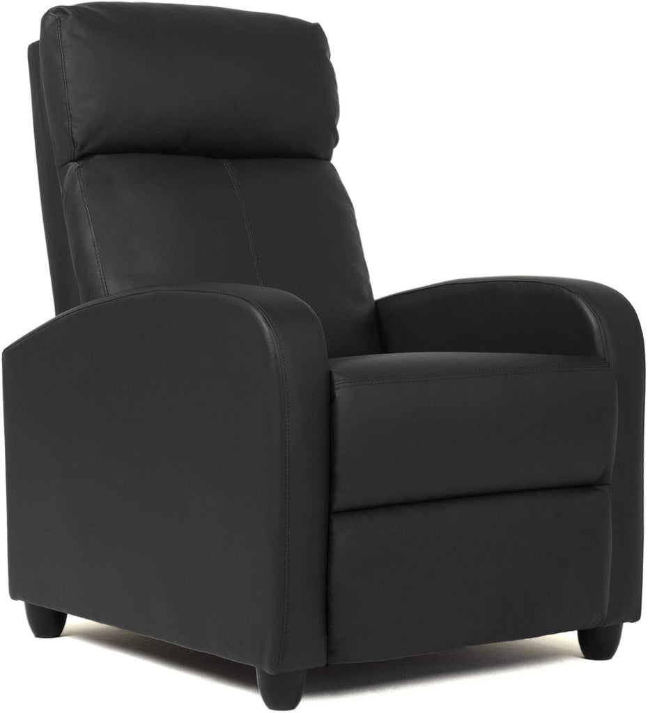 Recliner Chair Push Back Sofa Home Theater Seating with Lumbar Support and Leather Padded Seat Backrest