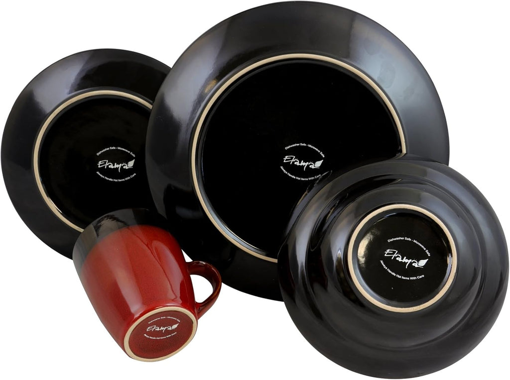S Tanizia 16 Piece High Gloss Dinnerware Set