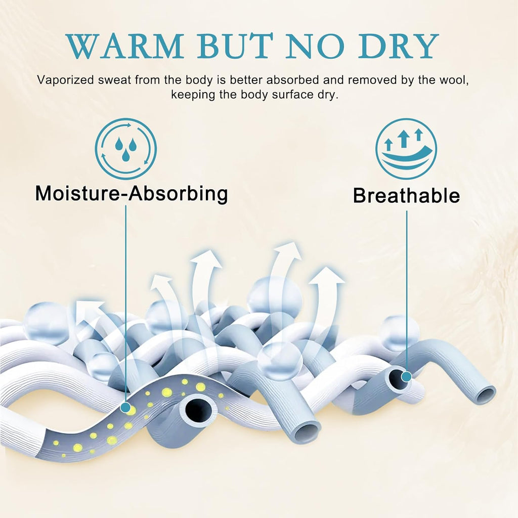 Summer Lightweight Wool Comforter - Breathable & Thin Duvet Insert for Hot Sleepers