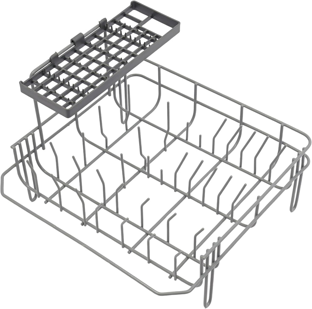 6-Set 110V Countertop Dishwasher, White, 800W, 5L Built-In Tank