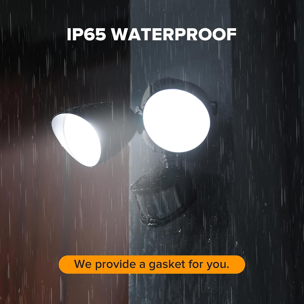 32W 3500 Lumen LED Security Lights Motion Sensor Light Outdoor, 5000K Daylight, IP65 Waterproof, Dusk to Dawn