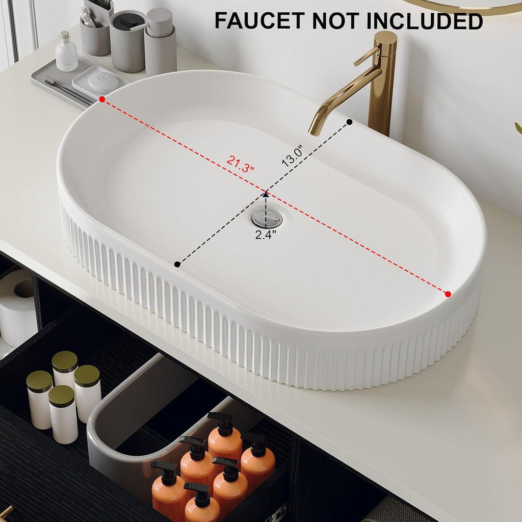 40" Modern Floating Bathroom Vanity with Premium AAA Grade Ceramic Sink, Wall-Mounted Solid Wood Cabinet