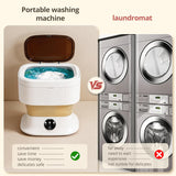 Portable Washing Machine, Mini Washer, 18L Upgraded with Spin Basket, Foldable Design Ideal for Apartment, portable