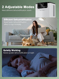 Dehumidifier,75 OZ Water Tank (500 sq.ft) Dehumidifiers for Home