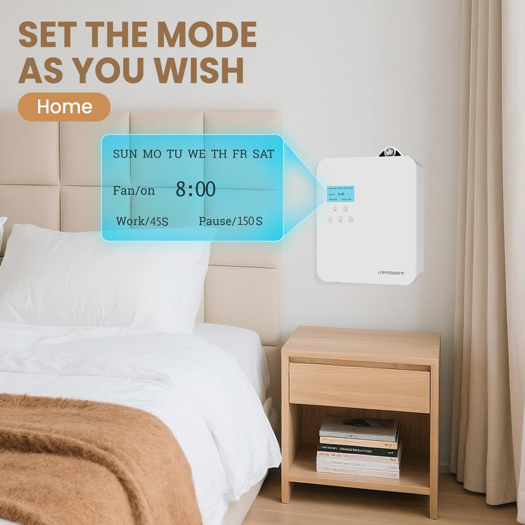 300mL Waterless Essential Oil Diffuser, Cold-Air Scent Diffuser