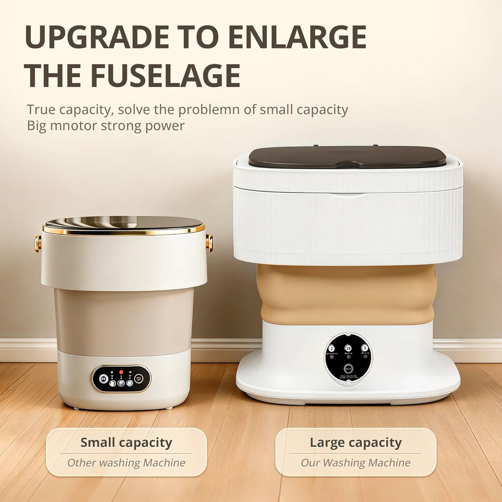 Portable Washing Machine, Mini Washer, 18L Upgraded with Spin Basket, Foldable Design Ideal for Apartment, portable