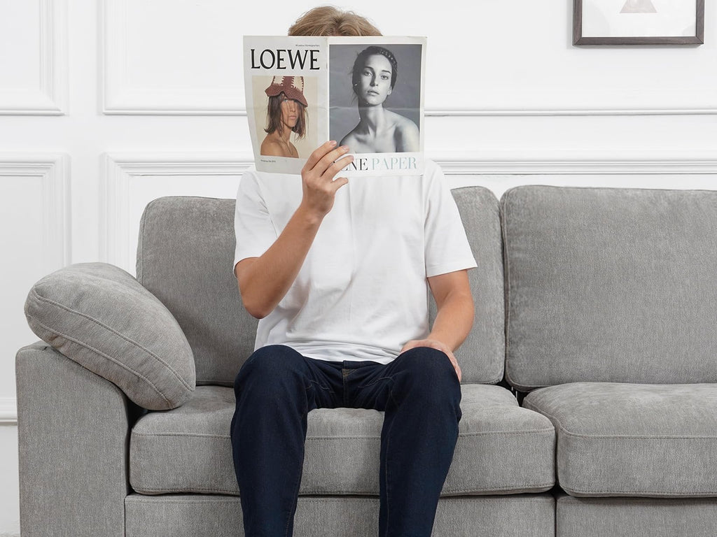 Oversized Sectional Modular Sofa, Comfty Deep Seat Couch