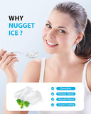 Nugget Ice Maker 40Lbs/24H, Countertop Soft Chewable Ice Pebble Ice Machine, One-Click Operation, Auto Self-Cleaning