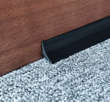 Corner Molding Trim, Peel and Stick Flexible Moulding for Baseboard Floor and More, 10ft Black