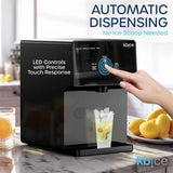 Portable Bullet Ice Maker, 24Lbs/24H, 10 Mins Fast Ice, Self-Dispensing Countertop Ice Machine with Self-Clean