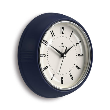 Ketchup wall clock | Round retro diner clock | 10" | Blue