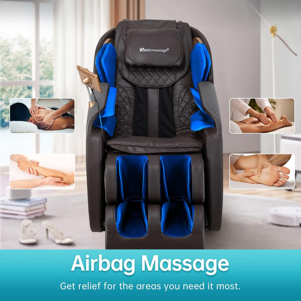 Massage Chair,Full Body Zero Gravity SL Track Massage Chair Recliner Chair with Smart Large Screen Bluetooth Speaker