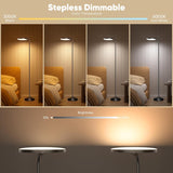 36W LED Floor Lamp, Super Bright Standing Lamp, Modern Stepless Dimmable Torchiere Tall Lamp with Remote Control