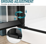 Pivot Shower Door 35.5-37 in.W x 72 in.H, Pivot Swing Shower Doors with 1/4'' Tempered Shower Glass Panel