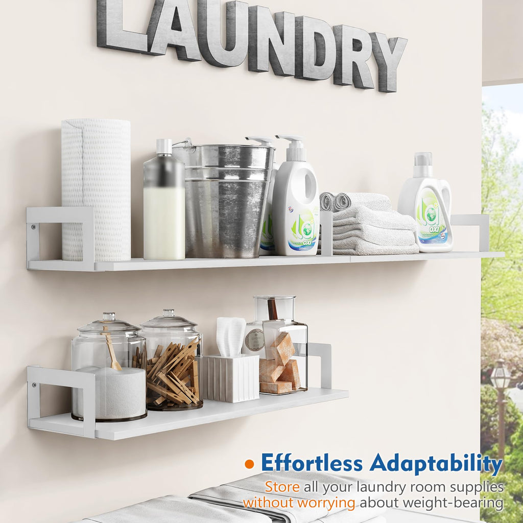 24 Inch Wall Bookshelf, Floating Shelves Bathroom Over Toilet