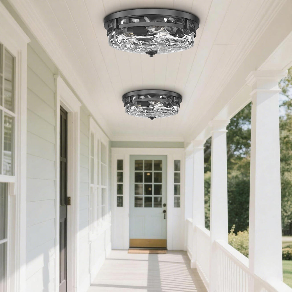 Flush Mount Ceiling Lights, 3-Light Farmhouse Close to Ceiling Light