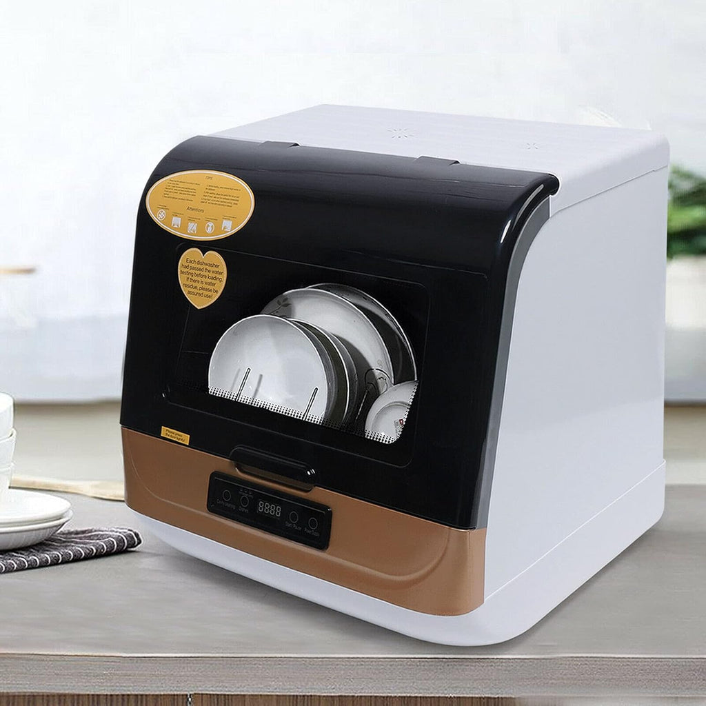 Countertop Dishwasher Kitchen Mini Portable Dish Bowl Washer Automatic Dishwasher Deep Cleaning for Home, Apartment