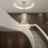 Crystal Chandeliers for Dining Room Light Fixture_Empire Style K9 Crystal Chandeliers for Entryway_12 Lights Chrome Luxury Lighting Fixtures for Living Room Bedroom Stairway Foyer Hallway A108-B0CMC16SKG