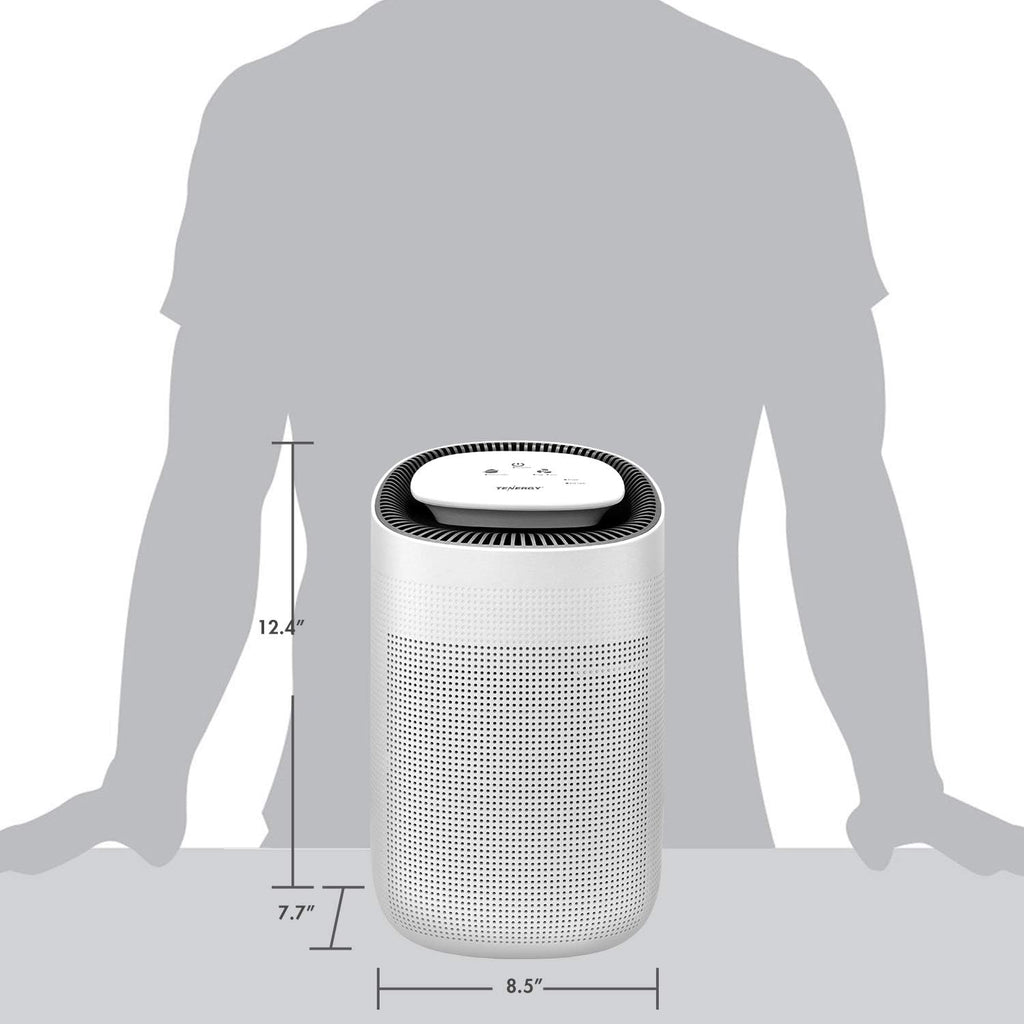 Sorbi 1000ml Air Dehumidifier w/Purifying Function, True HEPA Filter, Auto Shutoff, Touch Control Adjustable Air Speed
