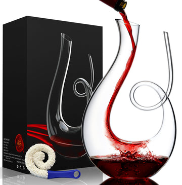 40oz Dual-Open Swan Wine Decanter