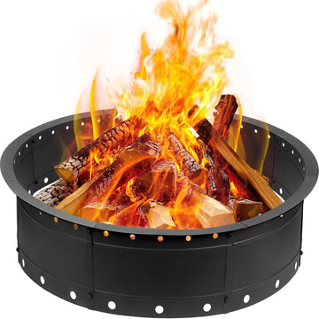 36 Inch Fire Pit Ring, Large Outdoor Campfire Pit