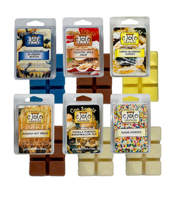 Bakery Scented Wax Melts for Wax Warmer - Soy Wax Cubes for Non-Toxic Clean Burn - Apple Crisp, Blueberry Muffin